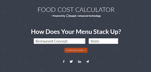 Toast Food Cost Calculator